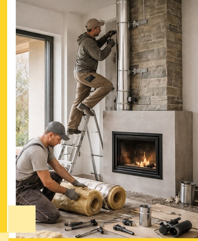 Монтаж дымоходов для каминов в Саянске от 15261 р. ЭриданСск