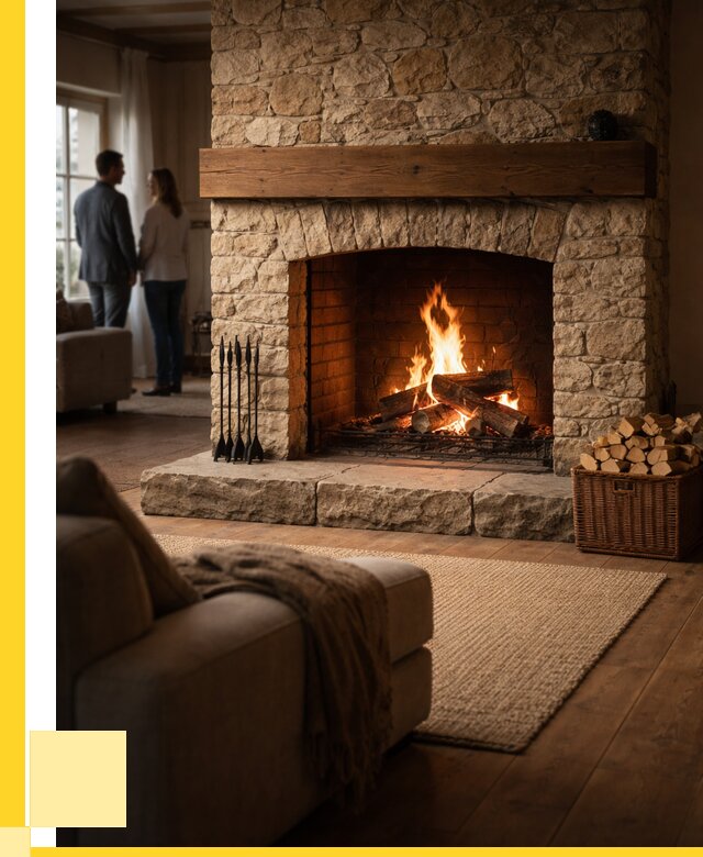 Открытые камины под ключ в Саянске от 152610 р. ЭриданСск