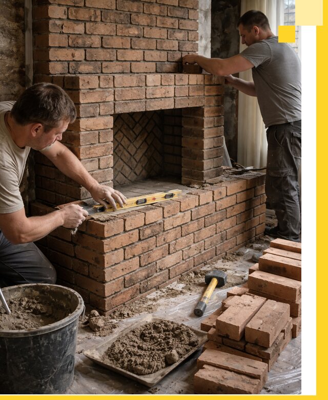 Изготовление и установка кирпичных каминов в Саянске