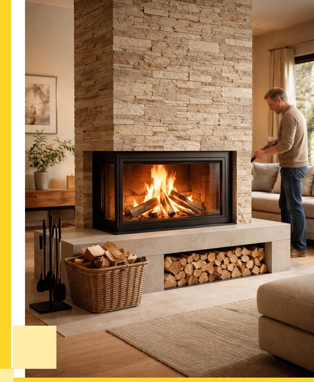 Дровяной камин под ключ в Саянске от 203480 р. | ЭриданСск