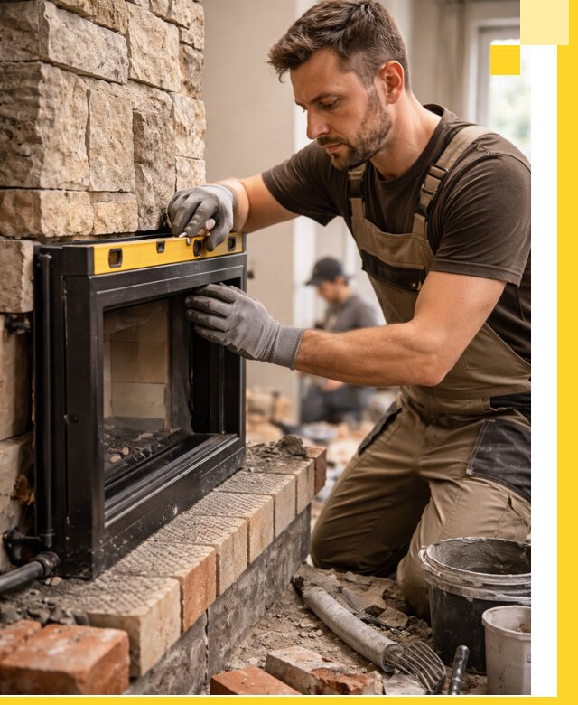 Дровяные камины под ключ в Саянске: монтаж, обустройство