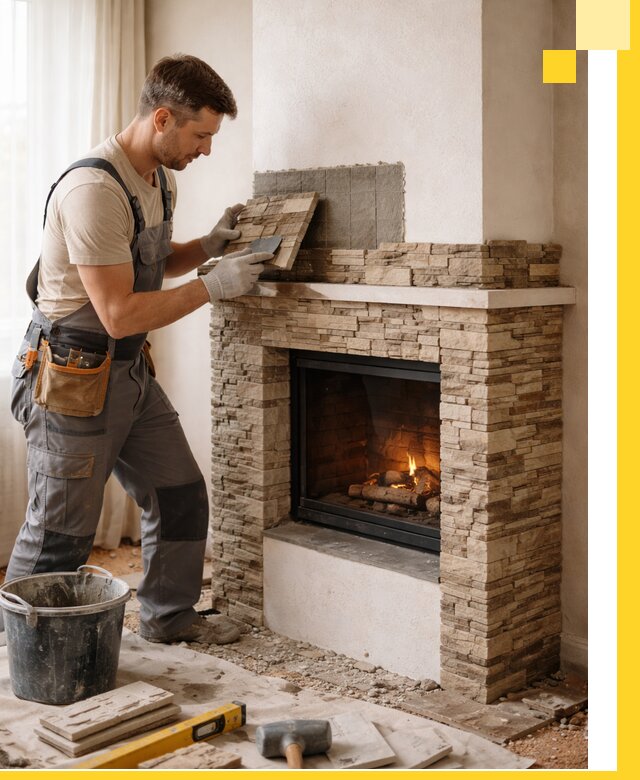 Изготовление и монтаж каминов для дома под ключ в Саянске