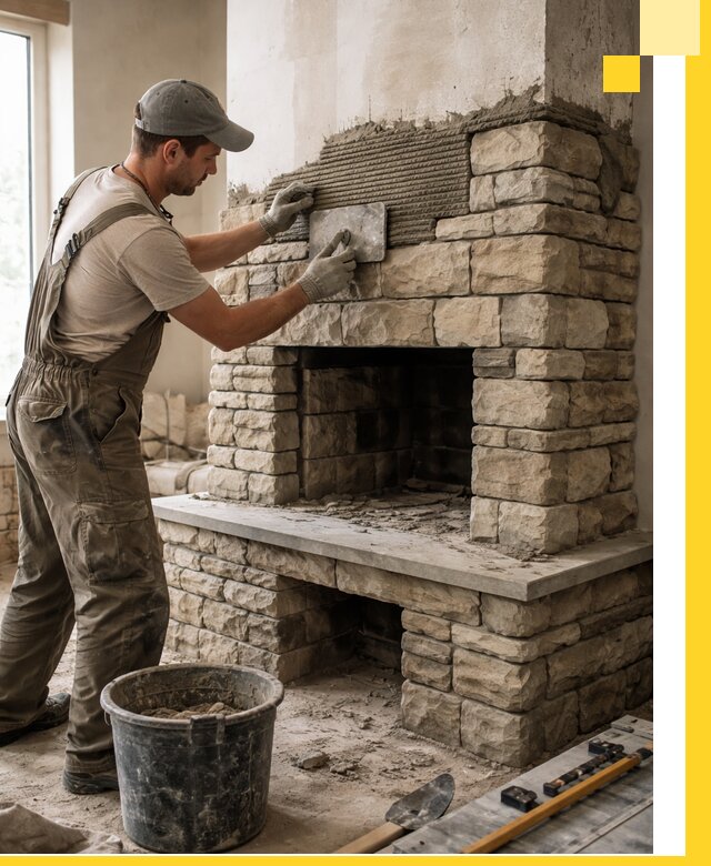 Строительство каминов под ключ в Саянске от проектирования до монтажа