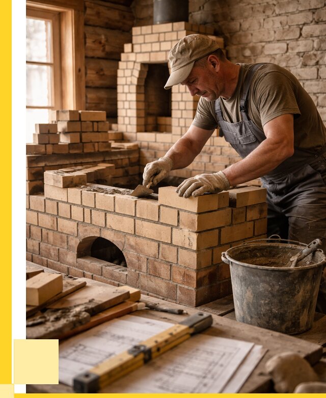 Кладка печей из кирпича в Саянске цены от 30522 р. - ЭриданСск