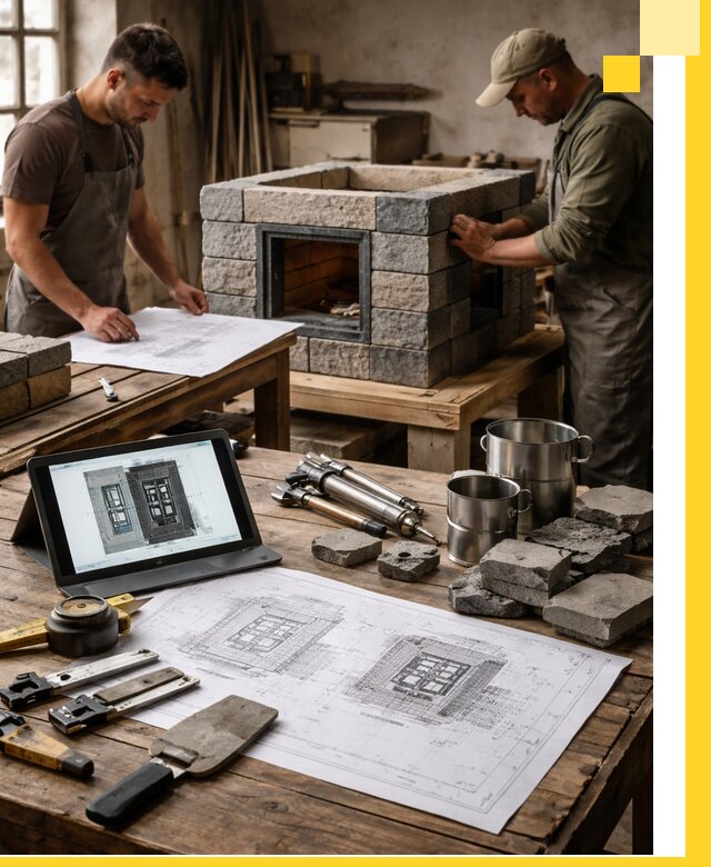 Разработка проектов печей с согласованием и монтажом в Саянске