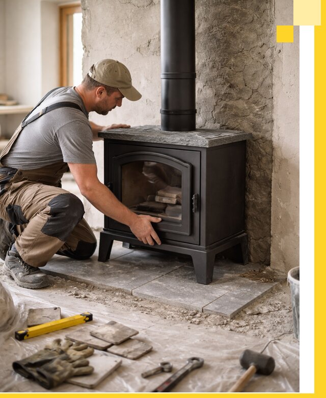 Профессиональный монтаж печей и каминов в Саянске под ключ