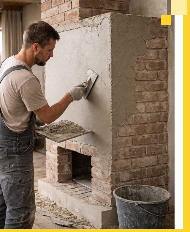 Отделка печей и облицовка каминов в Саянске под ключ