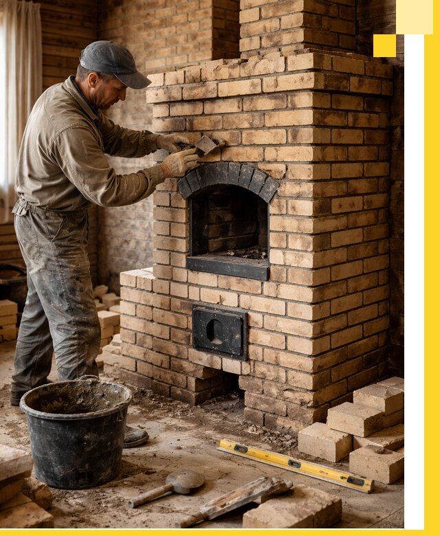 Кирпичные печи под ключ в Саянске: проектирование и кладка