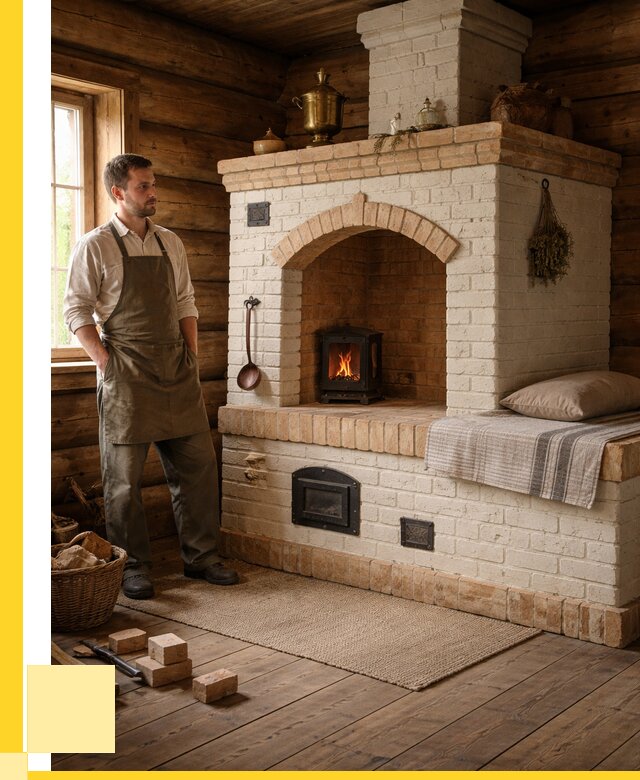 Русские печи с лежанкой под ключ в Саянске от 152610 р. ЭриданСск