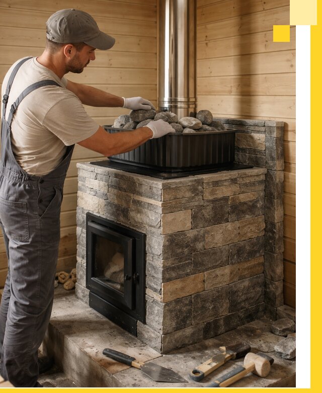 Печи для парной в Саянске, производство, монтаж и обслуживание