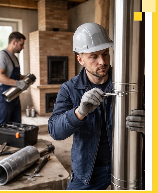 Профессиональный монтаж дымоходов для печей в Саянске