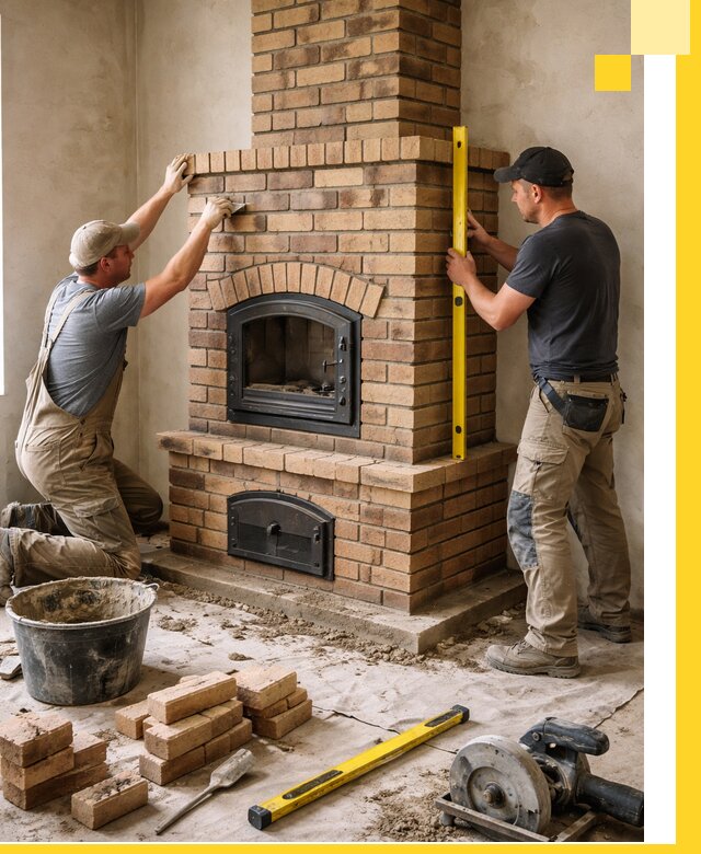 Продажа и установка печей и каминов для дома под ключ в Саянске