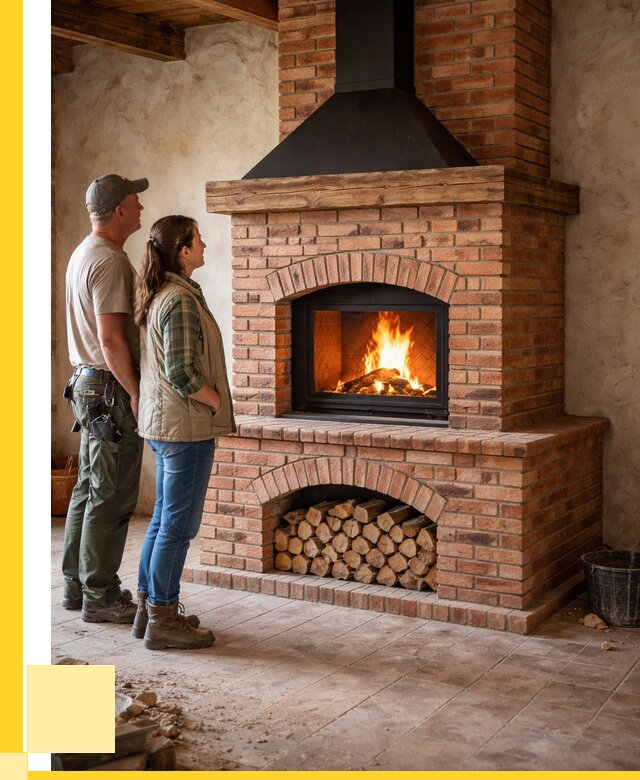 Печи камины из кирпича в Саянске от 122088 р. | ЭриданСск