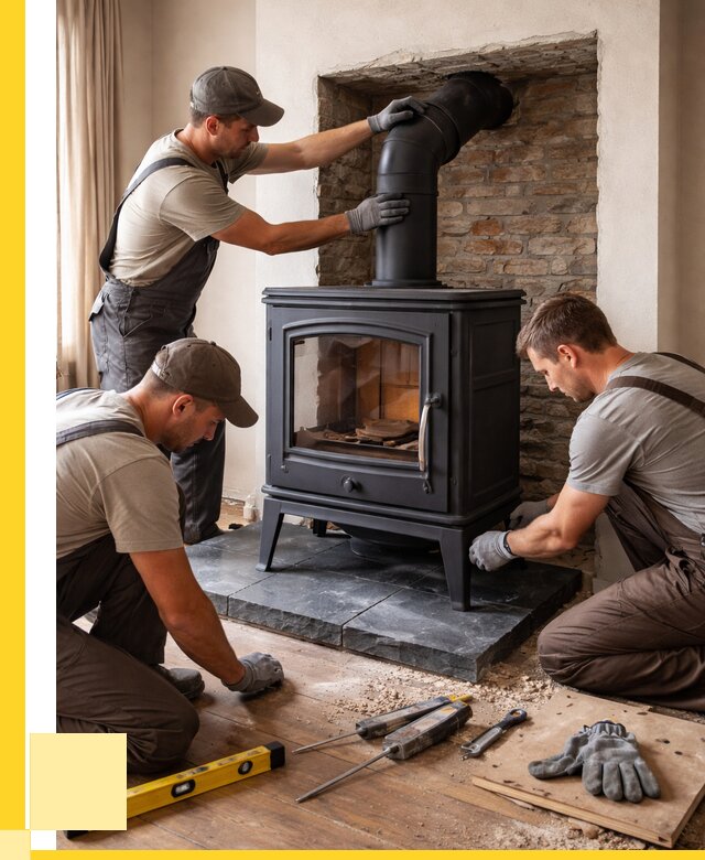 Монтаж печи камина в частном доме в Саянске от 25435 р. | ЭриданСск