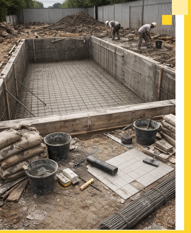 Строительство бассейнов под ключ в Саянске, дизайн и монтаж