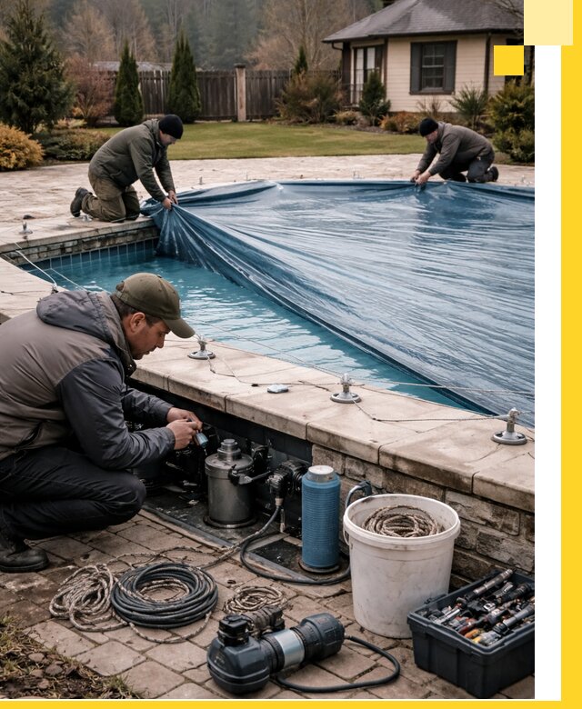 Консервация бассейнов в Саянске: подготовка к длительному хранению