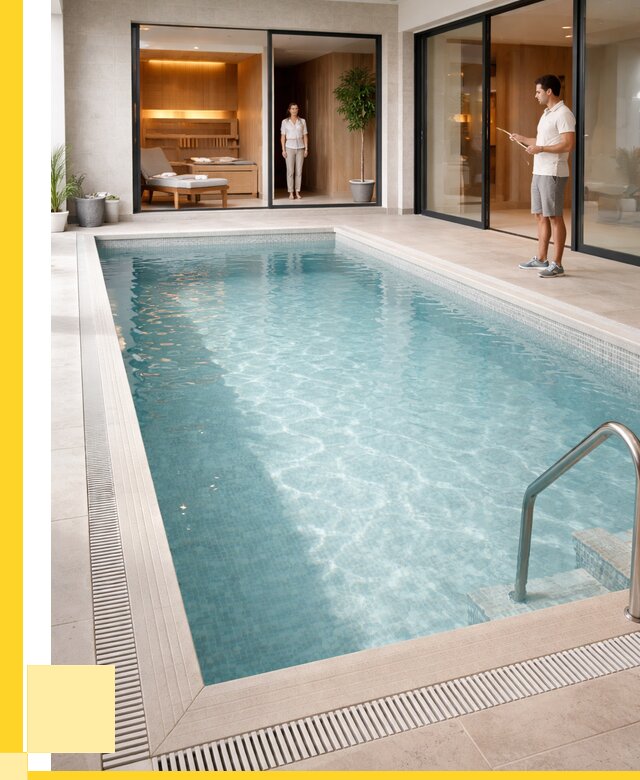 Отделка бассейна пленкой ПВХ в Саянске от 3561 р. - ЭриданСск