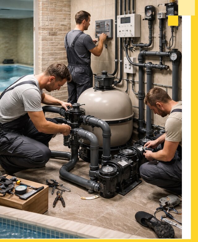 Комплексное оборудование для бассейнов под ключ в Саянске