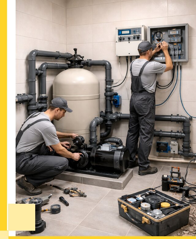 Монтаж оборудования для бассейнов в Саянске от 40696 р. | ЭриданСск