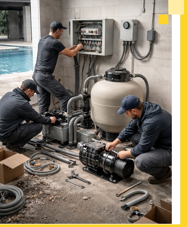 Профессиональный монтаж оборудования для бассейнов в Саянске