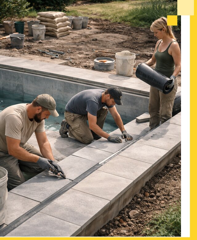 Строительство и монтаж уличных бассейнов под ключ в Саянске