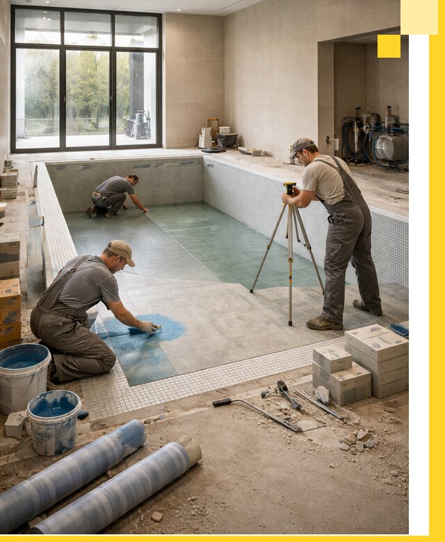 Проект и строительство закрытых бассейнов в Саянске под ключ