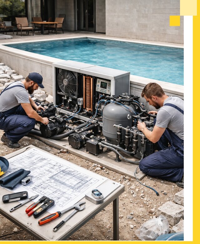 Проектирование и монтаж бассейнов с подогревом в Саянске