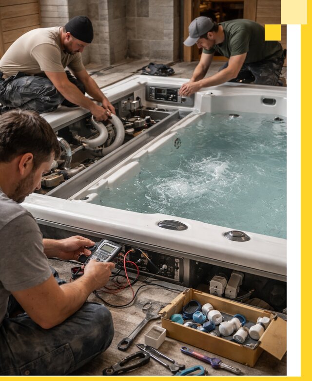 Гидромассажные бассейны под ключ в Саянске, дизайн и монтаж