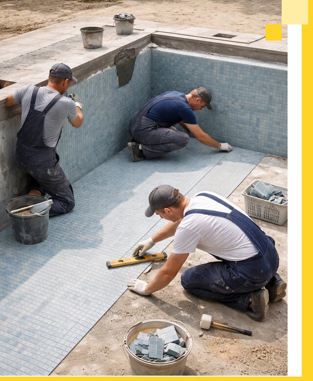 Укладка и установка плитки для бассейнов под ключ в Саянске