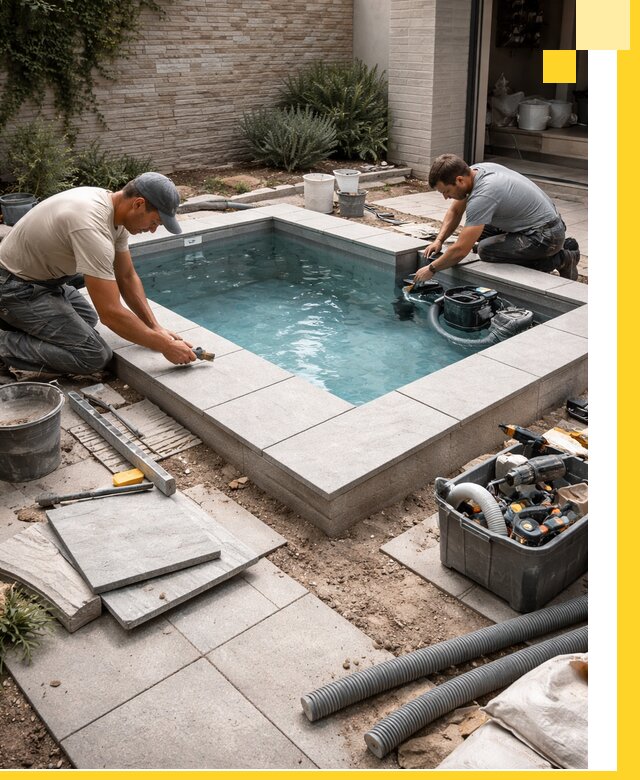 Мини бассейны под ключ в Саянске, дизайн и установка