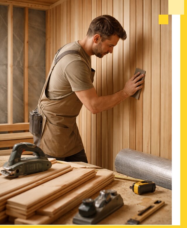 Профессиональная отделка саун и парных под ключ в Саянске