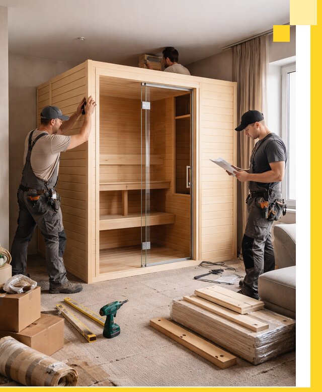 Установка и благоустройство саун в квартире в Саянске