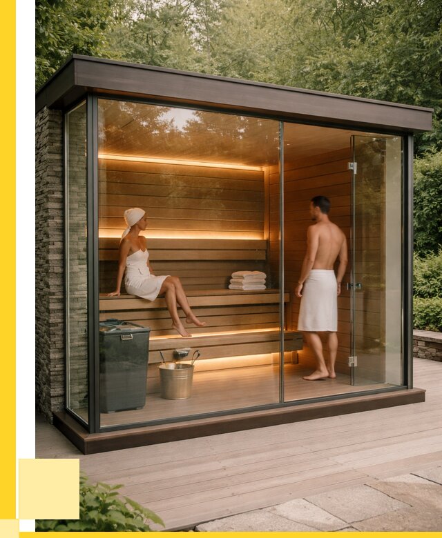 Сауна стеклянная и двери для сауны в Саянске от 254350 р. | ЭриданСск