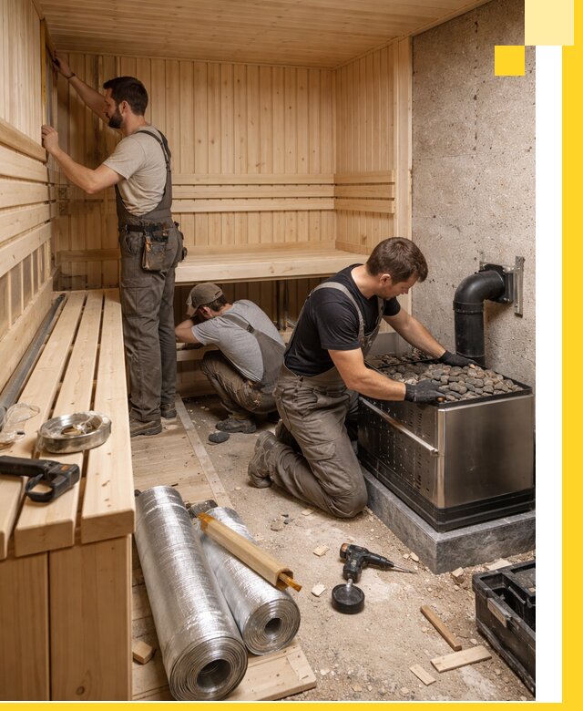 Индивидуальные сауны на заказ в Саянске под ключ, проект и монтаж