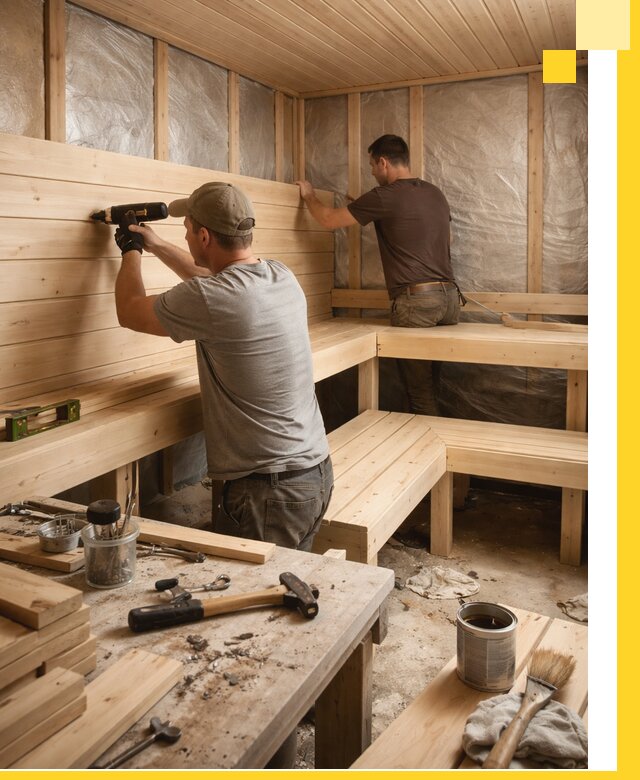 Профессиональная отделка бань и саун под ключ в Саянске