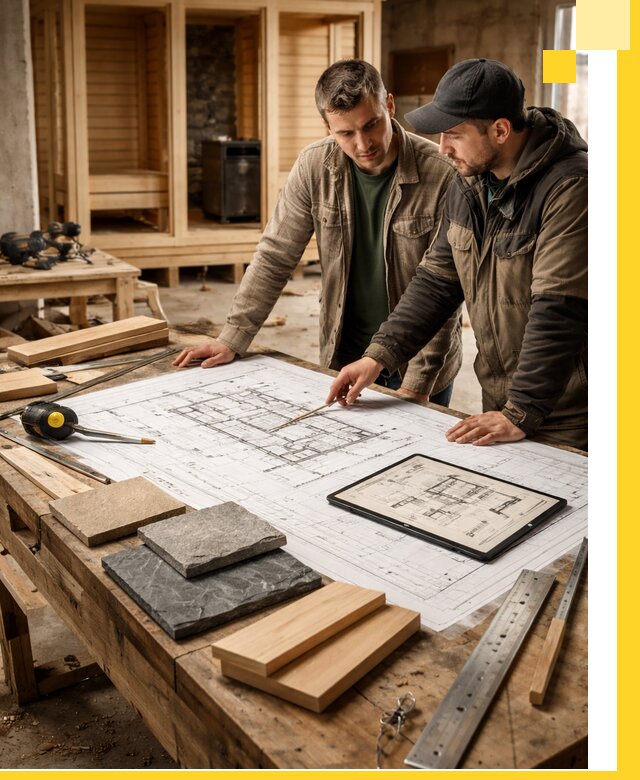 Проекты бань под ключ и планы строительства в Саянске