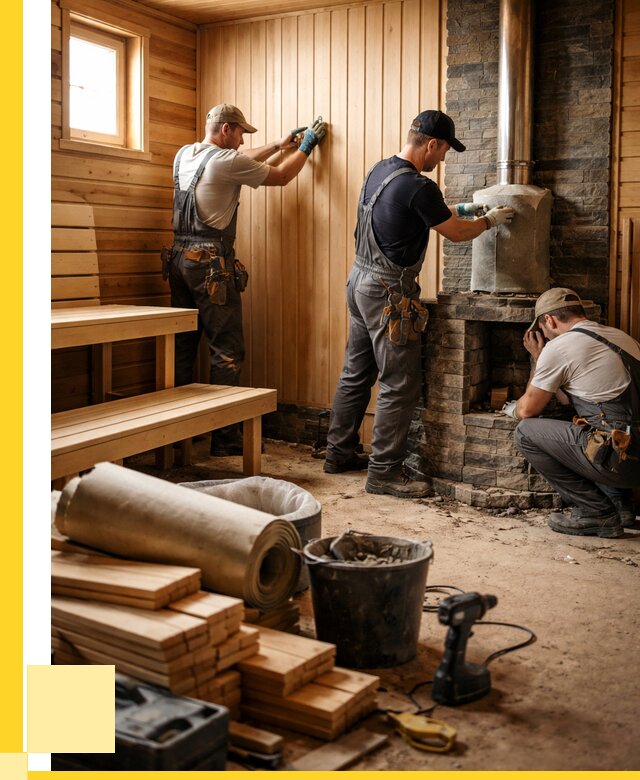 Ремонт бань под ключ в Саянске от 45783 р. | ЭриданСск