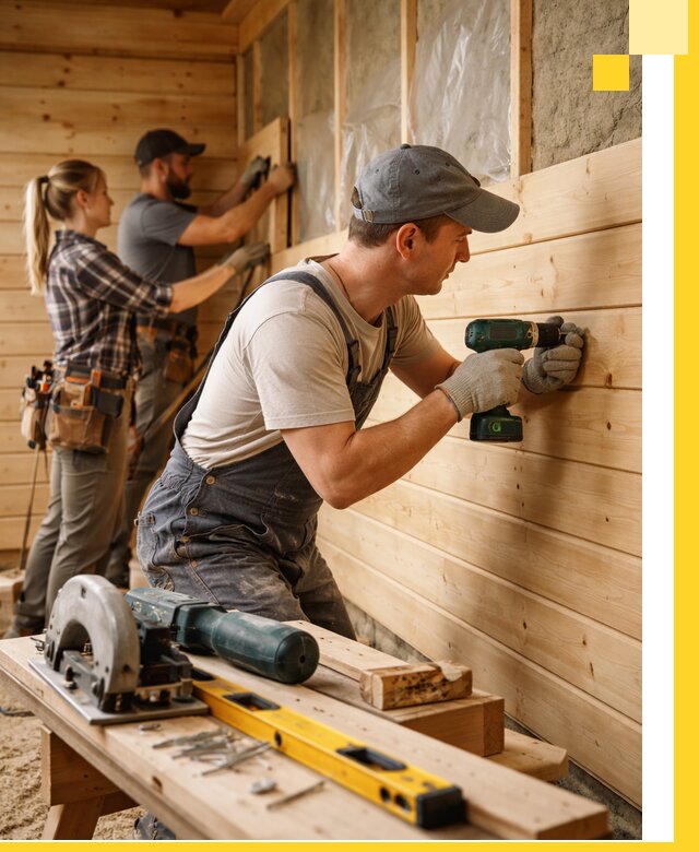 Обшивка бань под ключ в Саянске: отделка стен и потолков