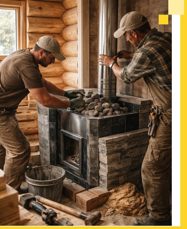 Строительство и отделка русских бань под ключ в Саянске