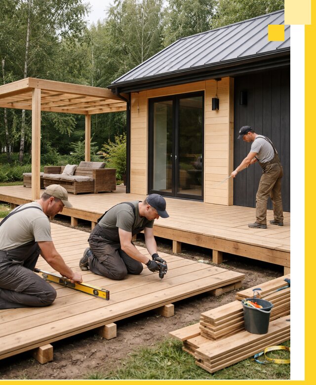 Строительство бань с террасой и бассейном под ключ в Саянске