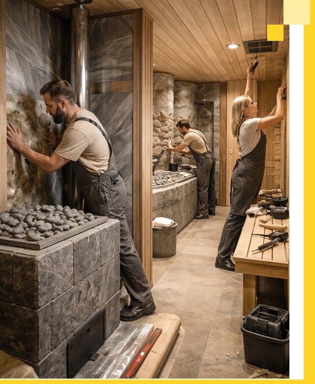 Строительство бань и SPA процедур в Саянске под ключ и отделкой