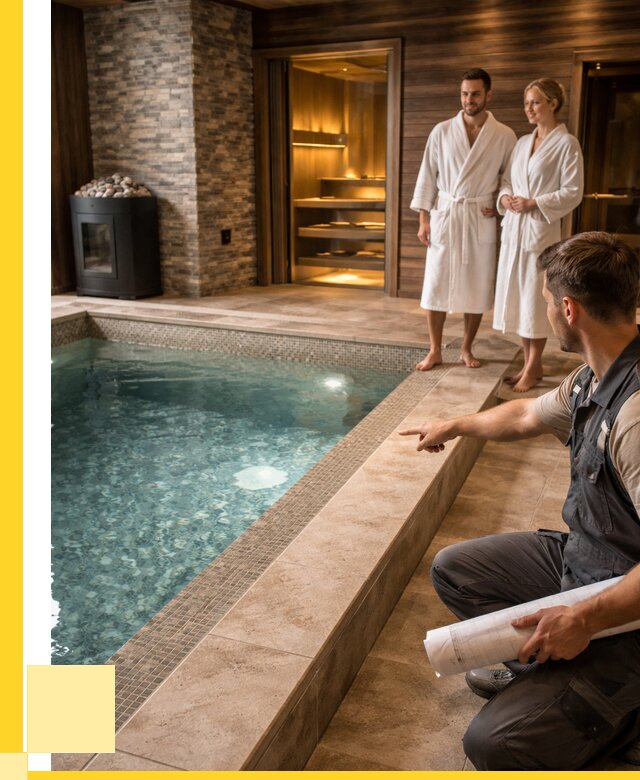 Проект бани с бассейном под ключ в Саянске от 66131 р. | ЭриданСск