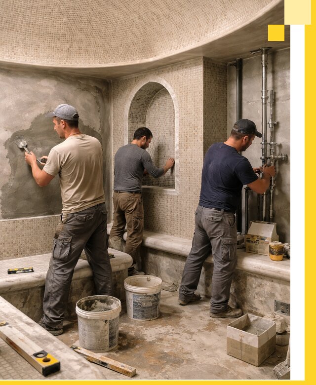 Профессиональный монтаж хамамов под ключ в Саянске с гарантией