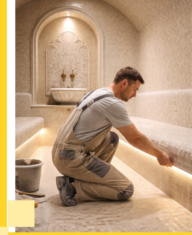 Отделка хамамов под ключ в Саянске от 5596 р. | ЭриданСск