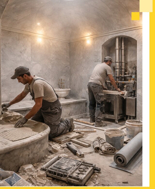 Строительство турецких бань хаммам под ключ в Саянске