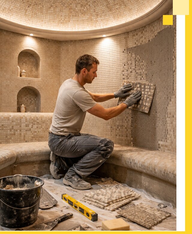 Устройство и монтаж домашнего хамама под ключ в Саянске