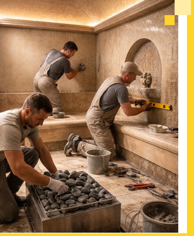 Проектирование и строительство хамама и сауны в Саянске