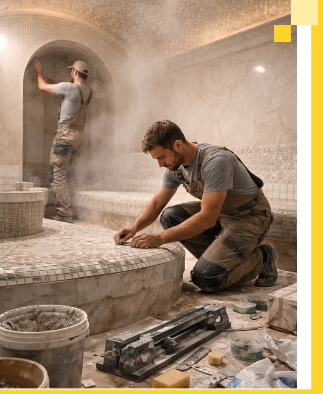 Профессиональный дизайн хамама и SPA под ключ в Саянске