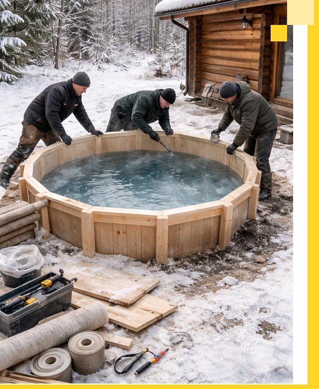 Изготовление и установка ледяных купелей под ключ в Саянске