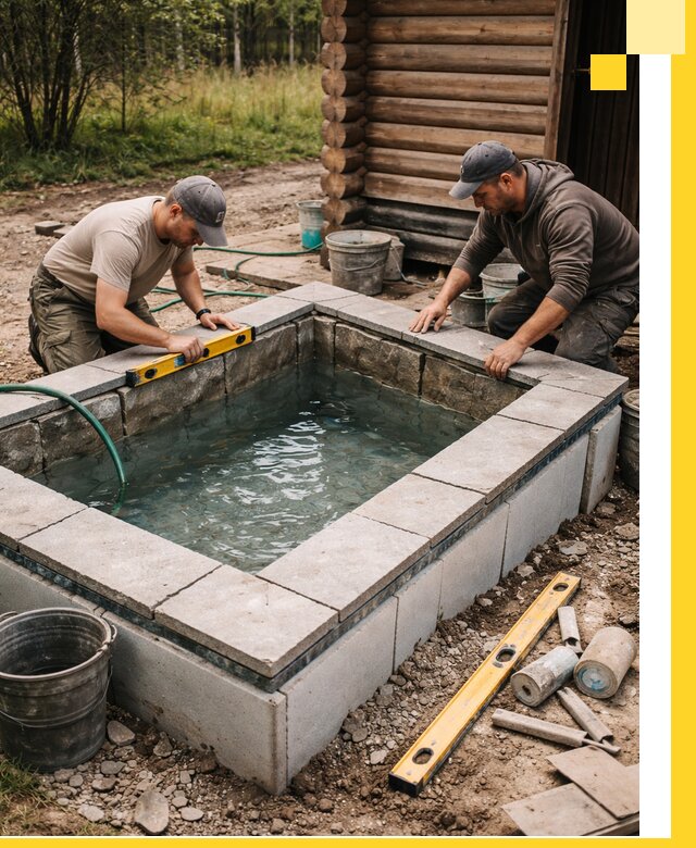 Изготовление и установка холодных купелей под ключ в Саянске